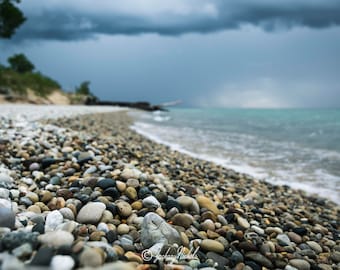 Landscape Photography, Lake Michigan Before Storm, Northern Michigan, Point Betsie