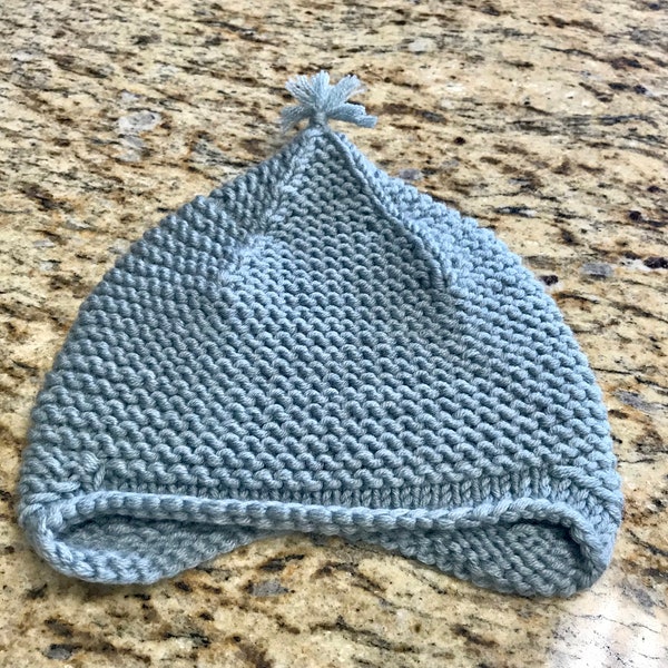Hand Knit Best Baby Hat. Soft and cozy merino wool blend, Ships free