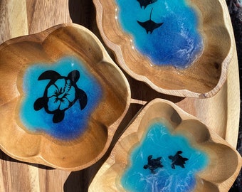 Manta Ray ring dish, sting ray jewelry dish, 3D ocean decor turtle