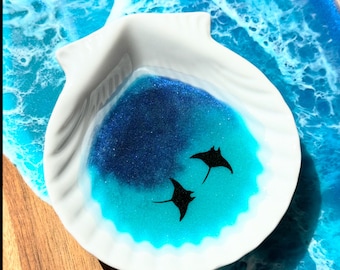 Manta Ray ring dish, stingray jewelry dish, birthday gift Mother’s Day