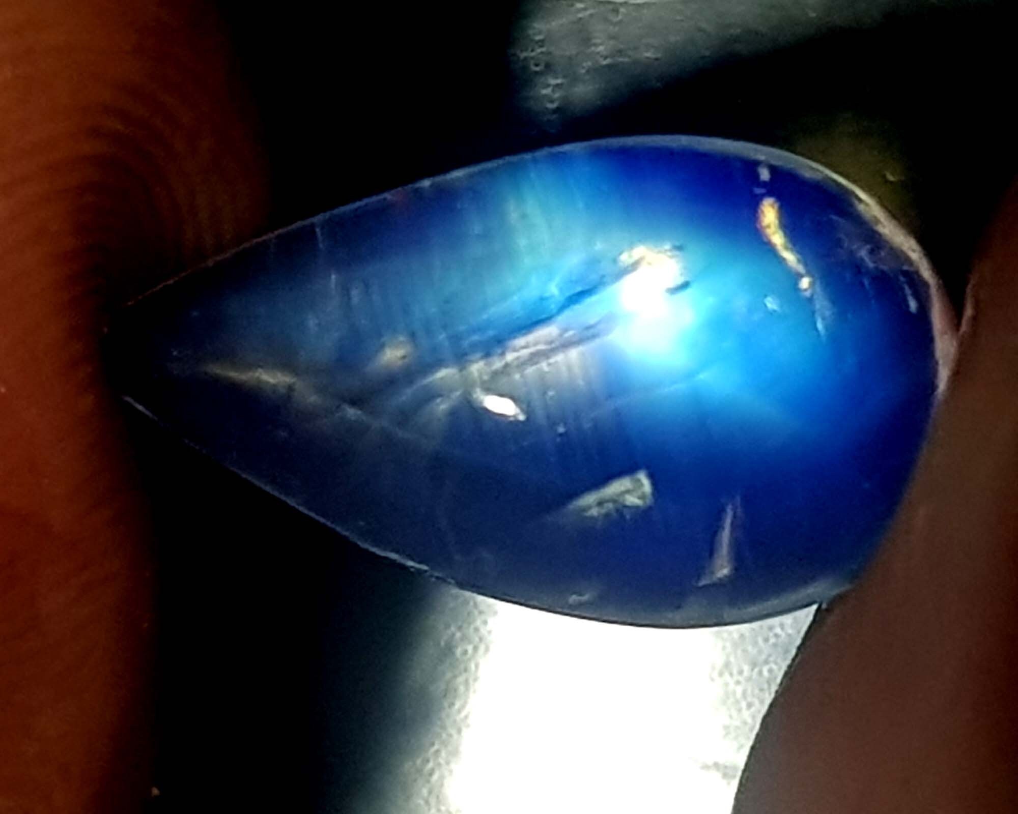 Blue moonstone natural blue gems Brilliant Moonstone Blue Etsy