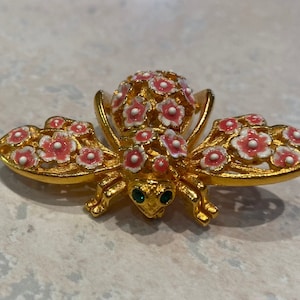 New-Joan Rivers large Cherry Blossom Bee pin