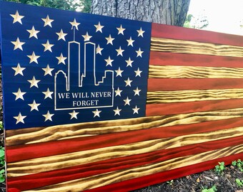 Canvas High Top Sneaker Casual Skate Shoe Boys Girls American Flag Twin Towers Never Forget 911