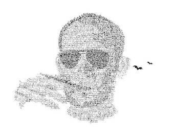 Promi Zitate Sketch-Hunter S Thompson