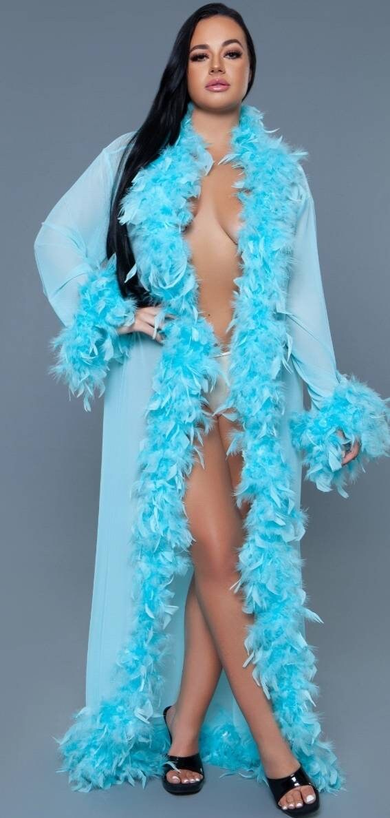 Deluxe Feather Boa Long Robe – Exotica Lingerie Boutiques