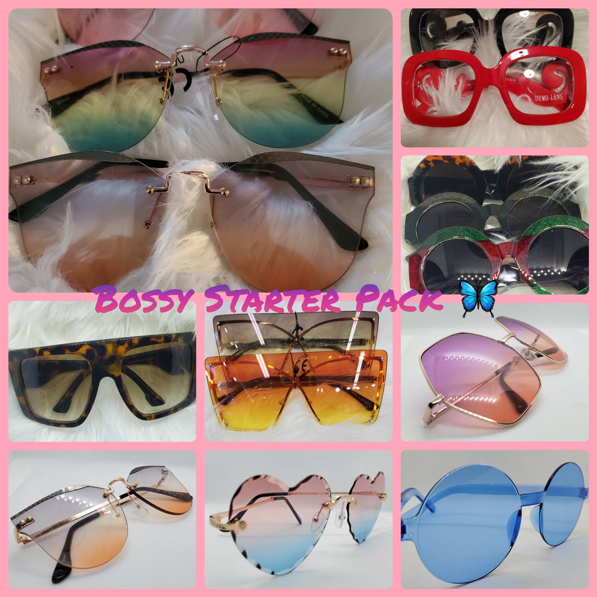 Wholesale Clear Frame Luxury Mens Hip Hop Party Shades Masquerade Wholesale  Custom Good Price Candy Color Sunglasses From m.