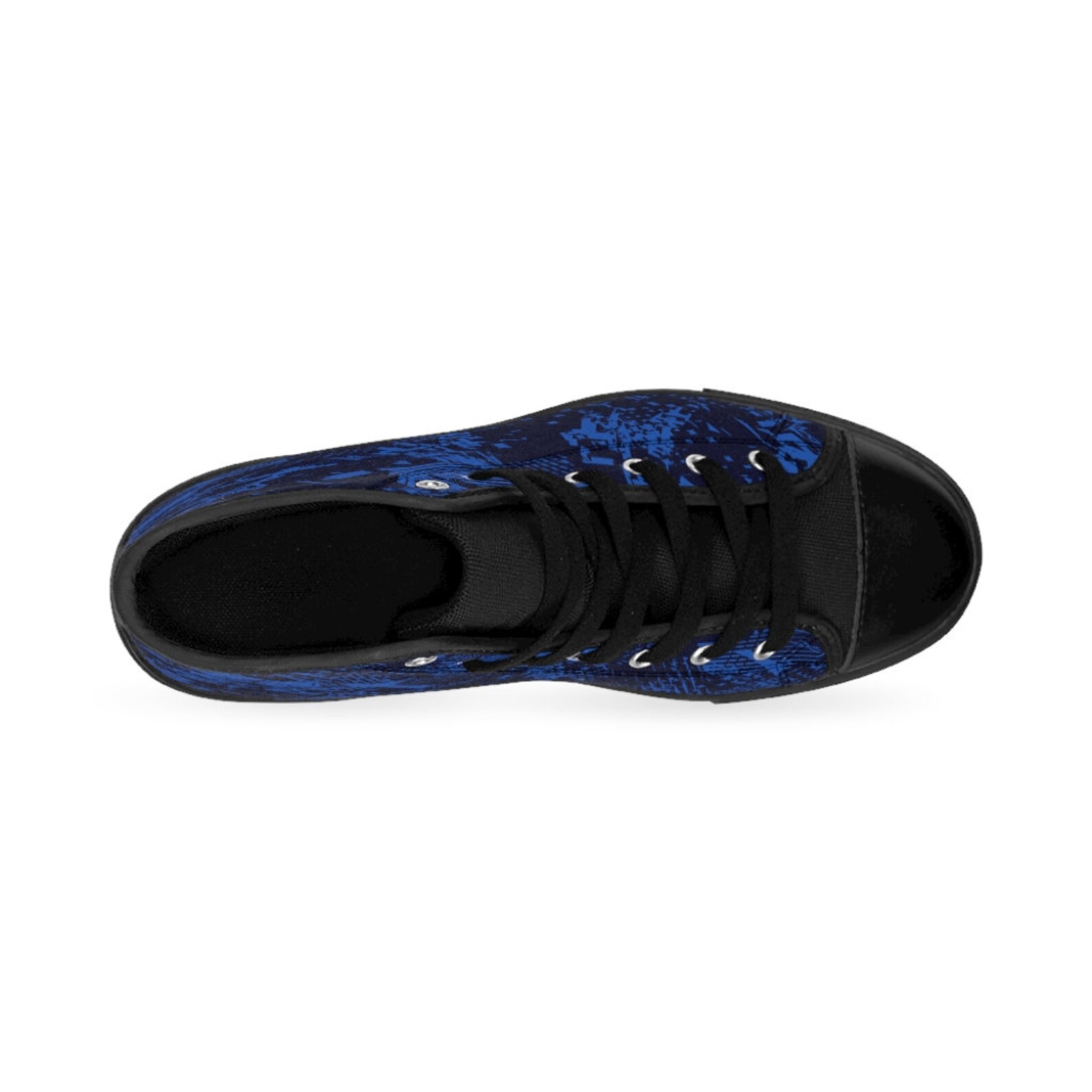 blue canvas high tops