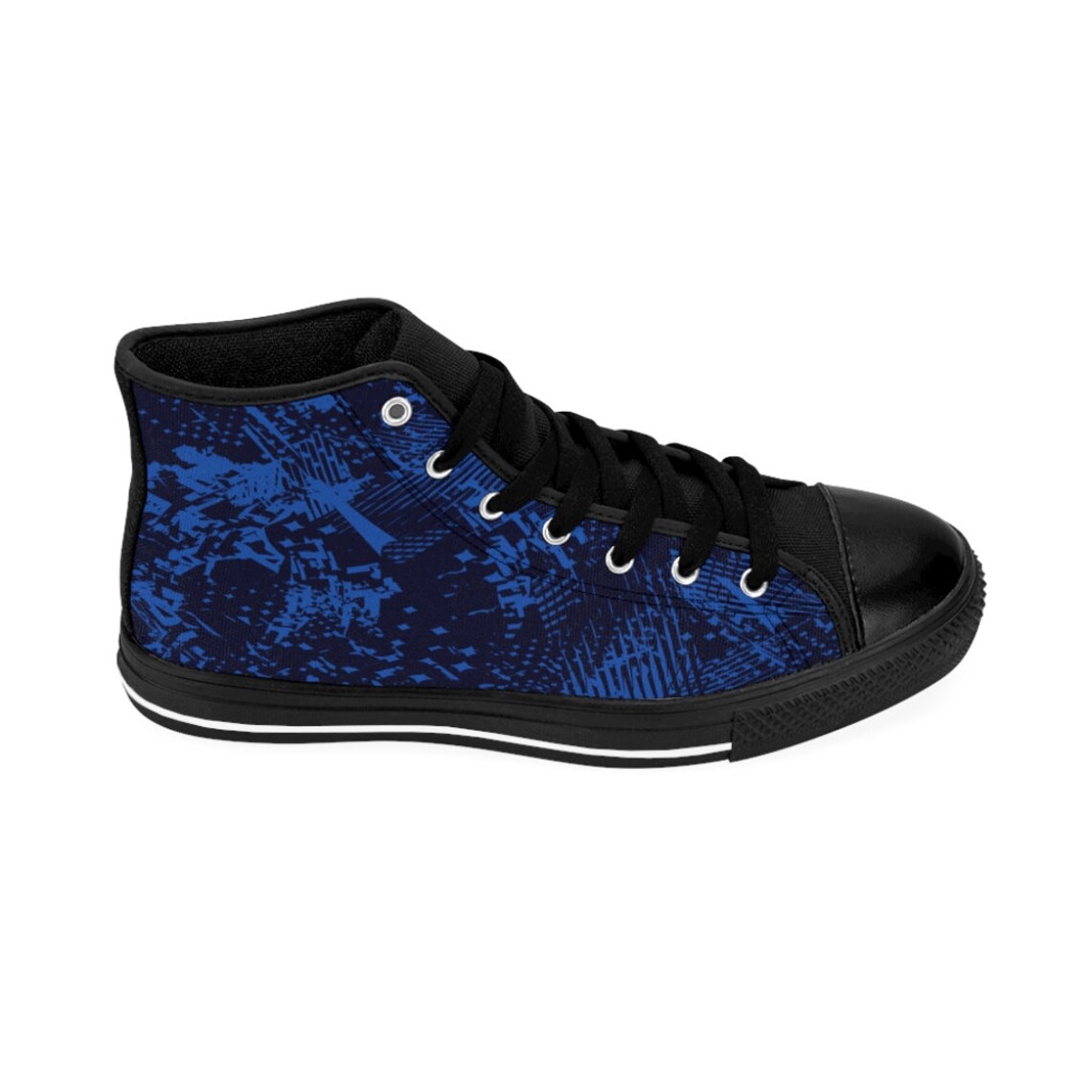 blue canvas high tops