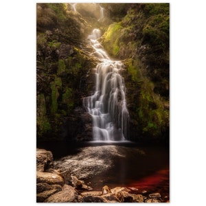 Assaranca Waterfall donegal, Irish Print, Aluminum Print