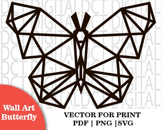 Download Wall Art Prints Geometric Animals Printable Butterfly Svg Etsy 3D SVG Files Ideas | SVG, Paper Crafts, SVG File