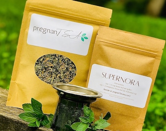Organic SuperNORA, NORA Tea, Second Trimester, Pregnancy Tea, Expectant Mother Gift, Mother To Be Gift, Red Raspberry Leaf Tea