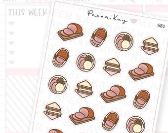 Ham Stickers | Planner Stickers | by Paper Kay | 681 |