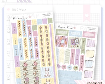 Hoppy Easter Hobonichi Weeks Sticker Kit - Weekly Planner Stickers