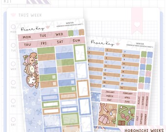 Tea Time Hobonichi Monthly Sticker Kit - Hobonichi Weeks Kit - Monthly ...