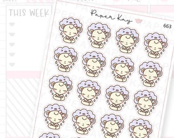 Looming Cloud Planner Stickers | Dot the Bear by Paper Kay | 663 |