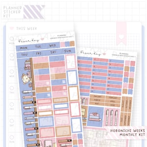 Planning Hobonichi Monthly Sticker Kit - Hobonichi Weeks Kit - Monthly Planner Stickers