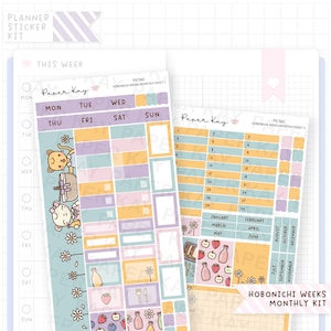 Picnic Hobonichi Monthly Sticker Kit - Hobonichi Weeks Kit - Monthly Planner Stickers