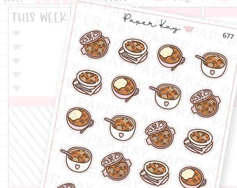Beef Stew Stickers | Planner Stickers | by Paper Kay | 677 |