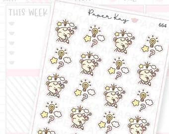 Idea Planning Planner Stickers | Dot the Bear by Paper Kay | 664 |