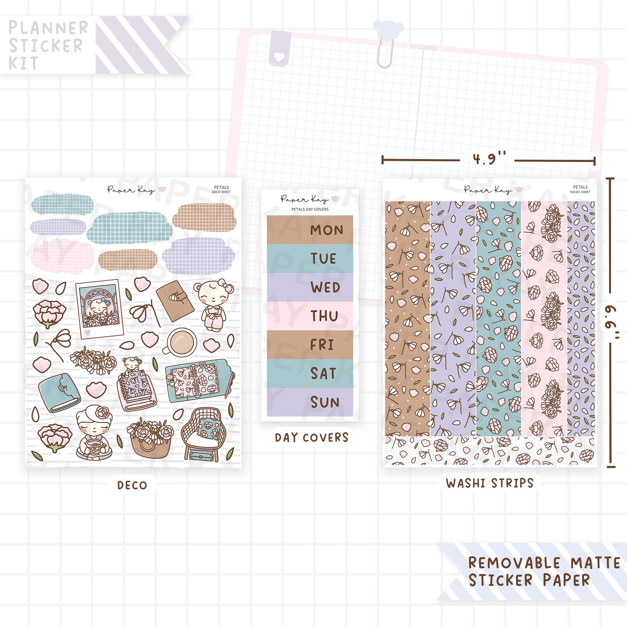 April bullet journal stickers - Day planner stickers – My Sweet Paper Card