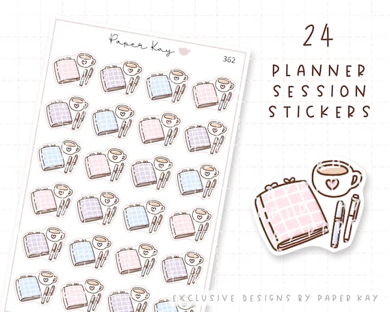 Journal planner stickers Sticker for Sale by Katbydesign