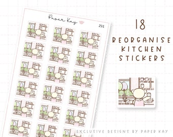 Organising Kitchen Cupboards Stickers | Dot the Bear by Paper Kay | 291 |