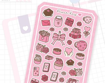 Cute as a Teddy Sweet Treats and Gifts Deco Stickers | Character Planner Stickers | by Paper Kay |