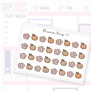 Stickers date nouvel an lunaire 2024 fleur d'oranger