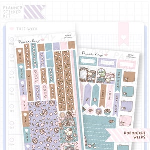 Petals Hobo / Hobonichi Weeks Sticker Kit - Weekly Planner Stickers