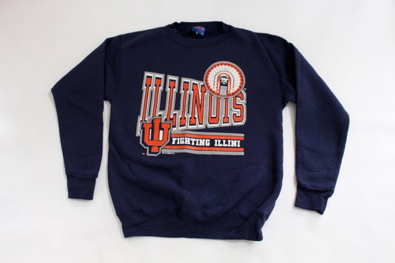 Fighting Illini Large Vintage Ugly Sweatshirt