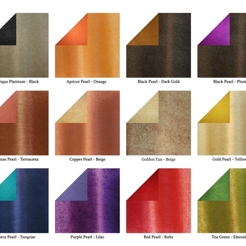 Handmade Origami Paper. Deluxe Tissuefoil. 34cm X 34cm. Etsy