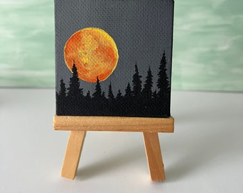 Harvest Moon Mini Canvas