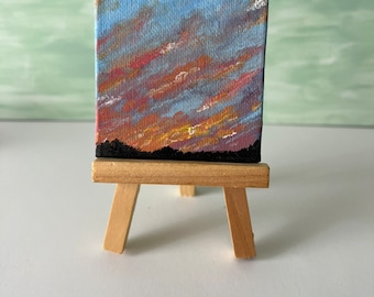 Summer Sunset Mini Canvas Panel