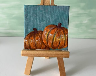 Pumpkins Mini Canvas Magnet