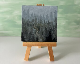 Misty Mountain Roads Mini Canvas