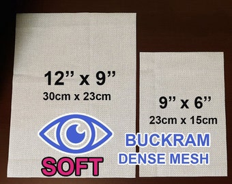 Buckram DENSE mesh for eyes, vision for fursuit mask or costume :) Easy to paint!