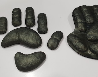 Silicone Sergal Reptile Paw Pads easy to glue for your Fursuit or Cosplay Custom Colors! DiY