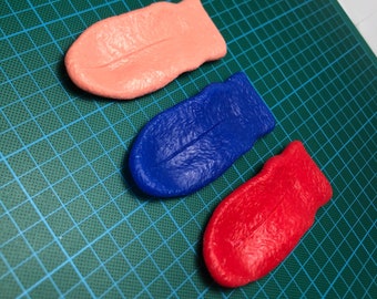 Silicone Canine Dog Wolf Tongue 3.5&#39;&#39; 9cm Long easy to glue for your fursuit or costume!