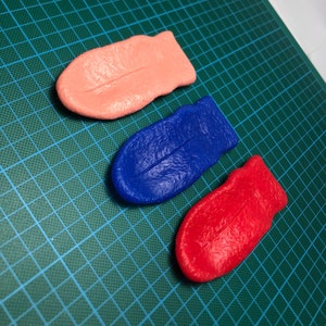 Silicone Canine Dog Wolf Tongue 3.5&#39;&#39; 9cm Long easy to glue for your fursuit or costume!
