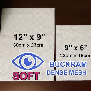 Buckram DENSE mesh for eyes, vision for fursuit mask or costume :) Easy to paint!
