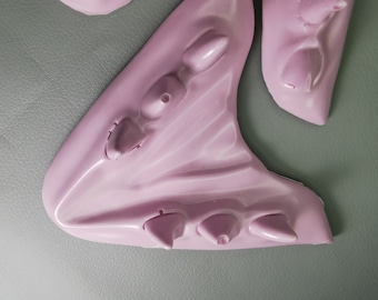 Defect Ready to ship PINK  Sergal Jaw set Upper and Lower part for your fursuit or costume!