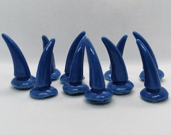 Defect Ready to ship! Set of 10x resin claws for your costume! 1,2''  3cm Long , Canine Feline , Fox , Cat , Wolf , Fursuit , Cosplay