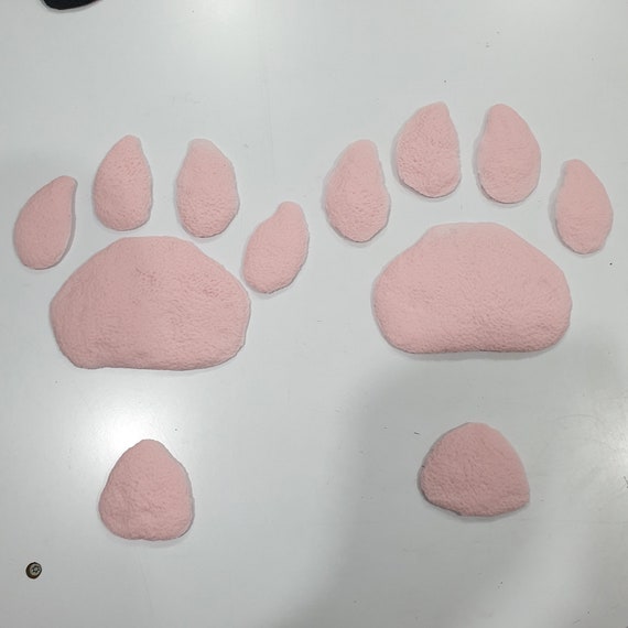 Silicone Feet Pads Canine Feline Paw Pads Cat Wolf Toony easy to glue for your Fursuit or Cosplay Custom Colors ! DiY