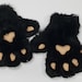 Short Custom Fursuit Paws + silicone PawPads and Claws ! Real Like Partial Canine Feline Wolf Fox Cat size M/L