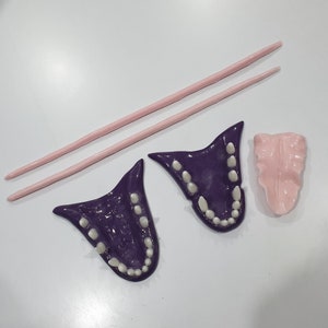 K9 Canine Jaw Full Set Tongue Jaws Lip easy to glue for your fursuit or costume!