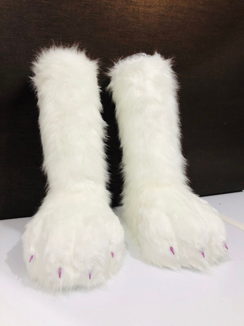 Feet Paws with pads and claws custom! Feral Like Canine Feline  Bird  Sergal Protogen Wolf Fox Cat long, short Fursuit 