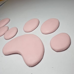 Huge Silicone Feet Pads Canine Feline Paw Pads Cat Wolf Toony easy to glue for your Fursuit or Cosplay Custom Colors ! DiY