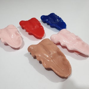 Silicone Canine K9 Dog Wolf Tongue 3.5&#39;&#39; 9cm Long easy to glue for your fursuit or costume!