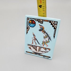 Native Art, Mikro acryl gemälde von Hubert Patrick Sanchez