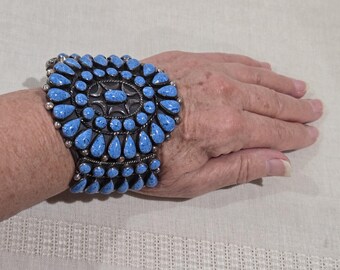 VINTAGE, sterling silver DENIM LAPIS, Bracelet absolutely perfect